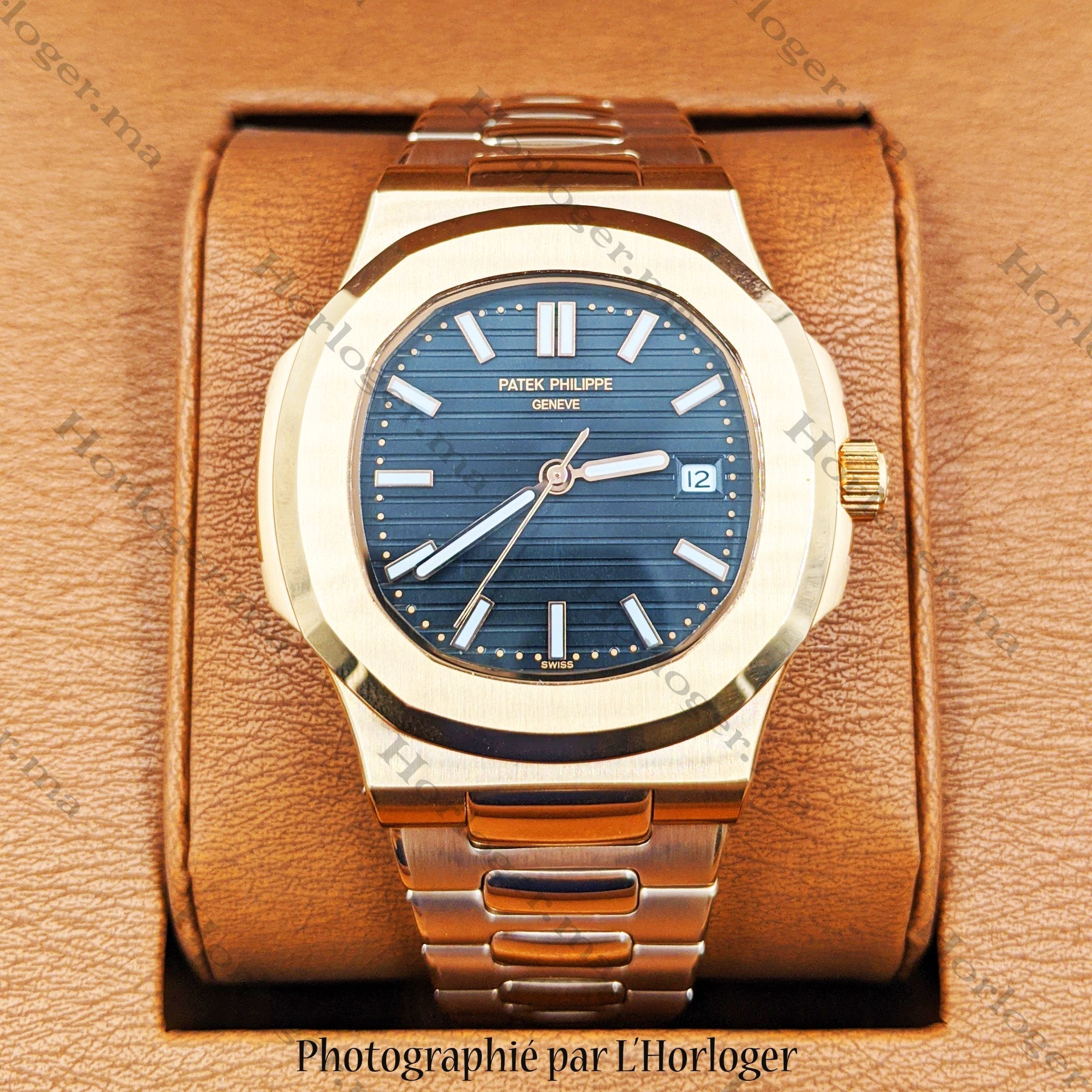 Selfika™ Men's Automatic Watch 1.6" Rose Gold Black Dial A384EAP