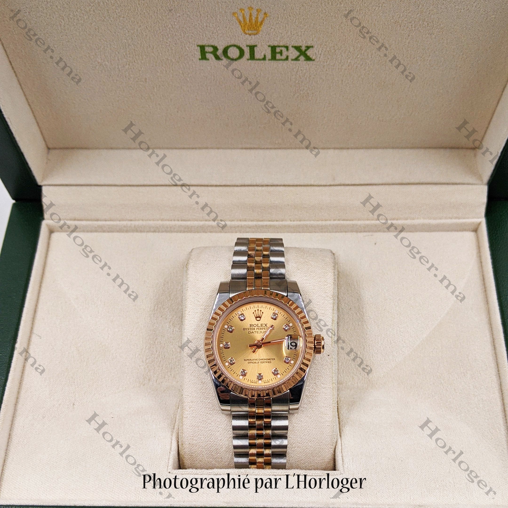 Selfika™ Women's Datejust Watch Champagne Dial 1.4 in