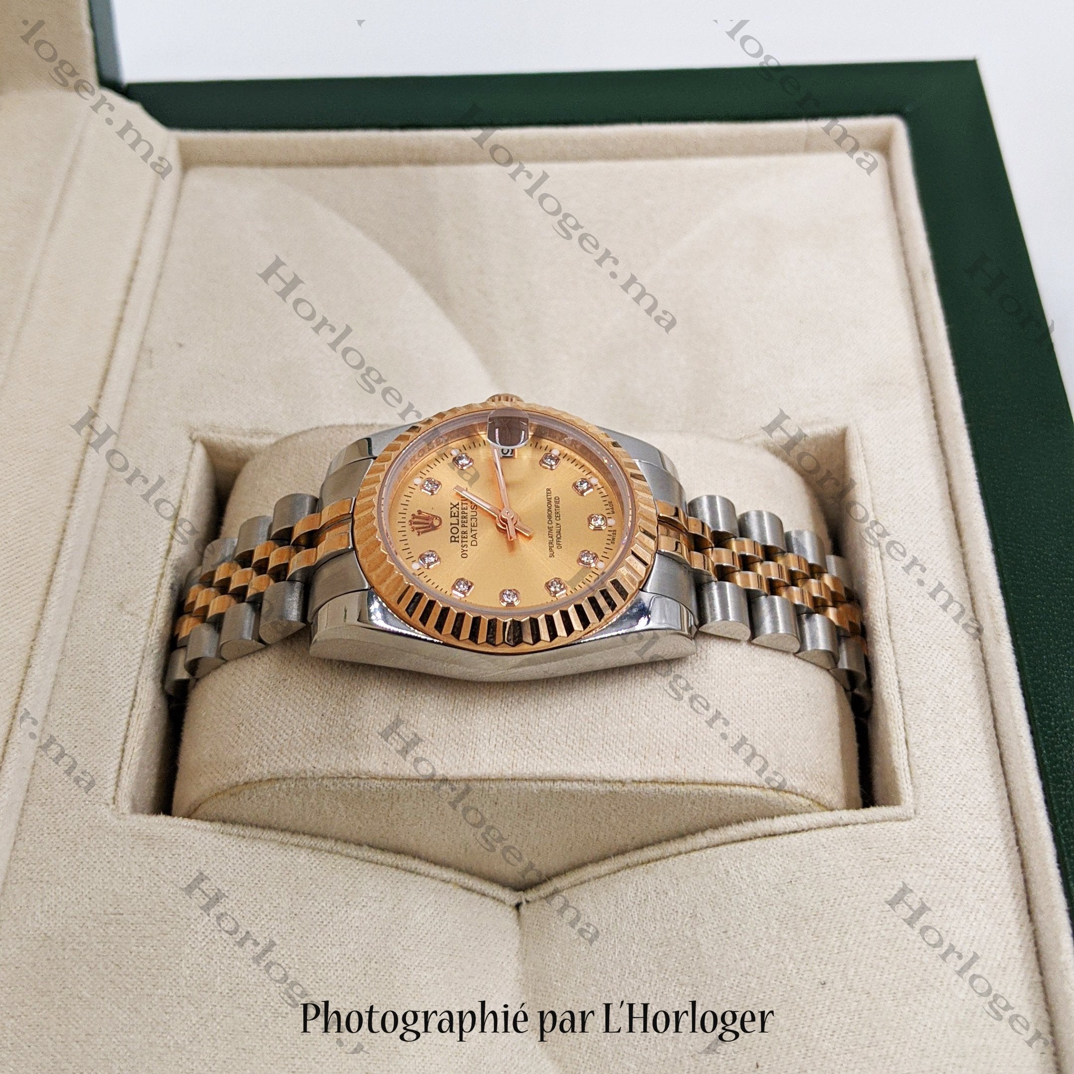 Selfika™ Women's Datejust Watch Champagne Dial 1.4 in