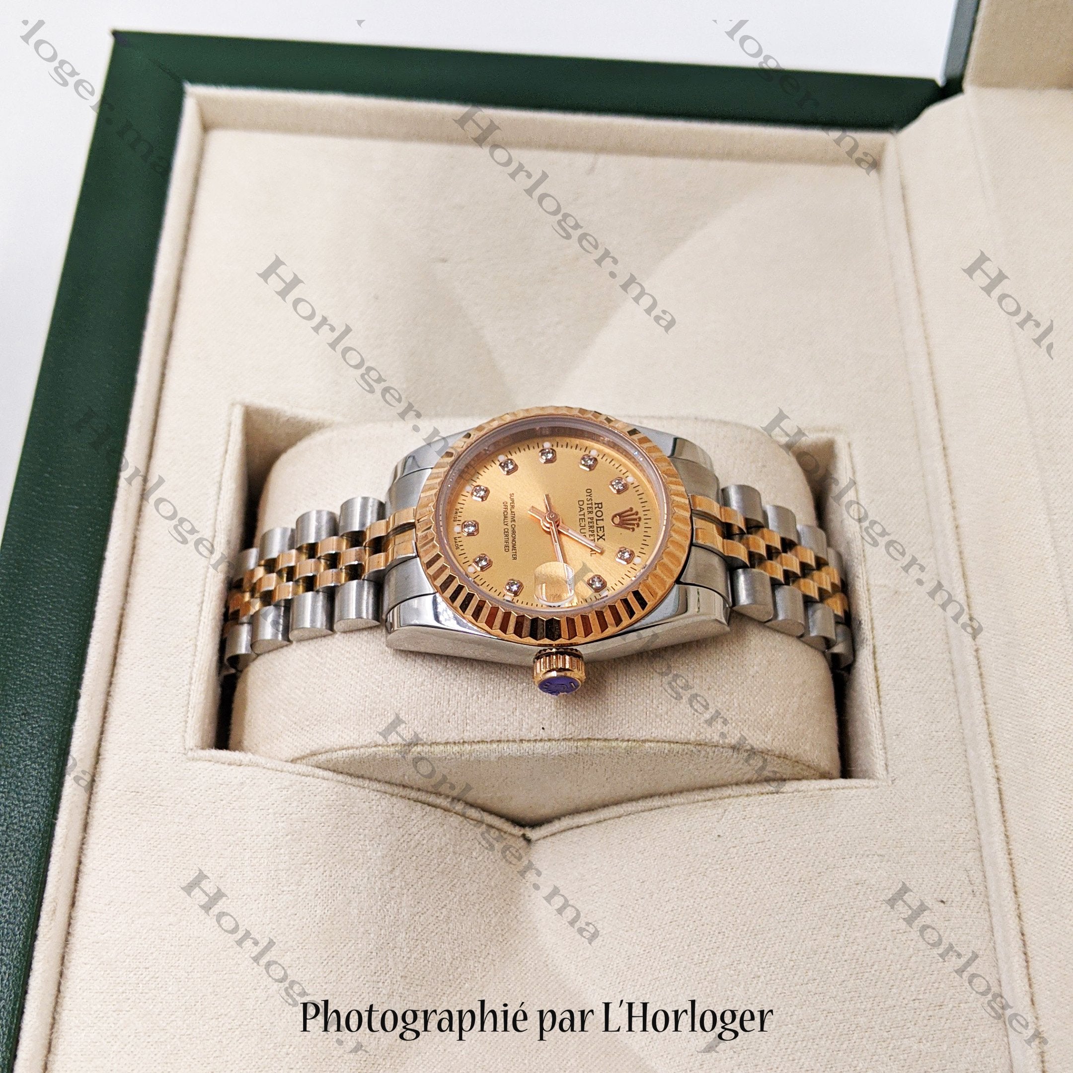 Selfika™ Women's Datejust Watch Champagne Dial 1.4 in