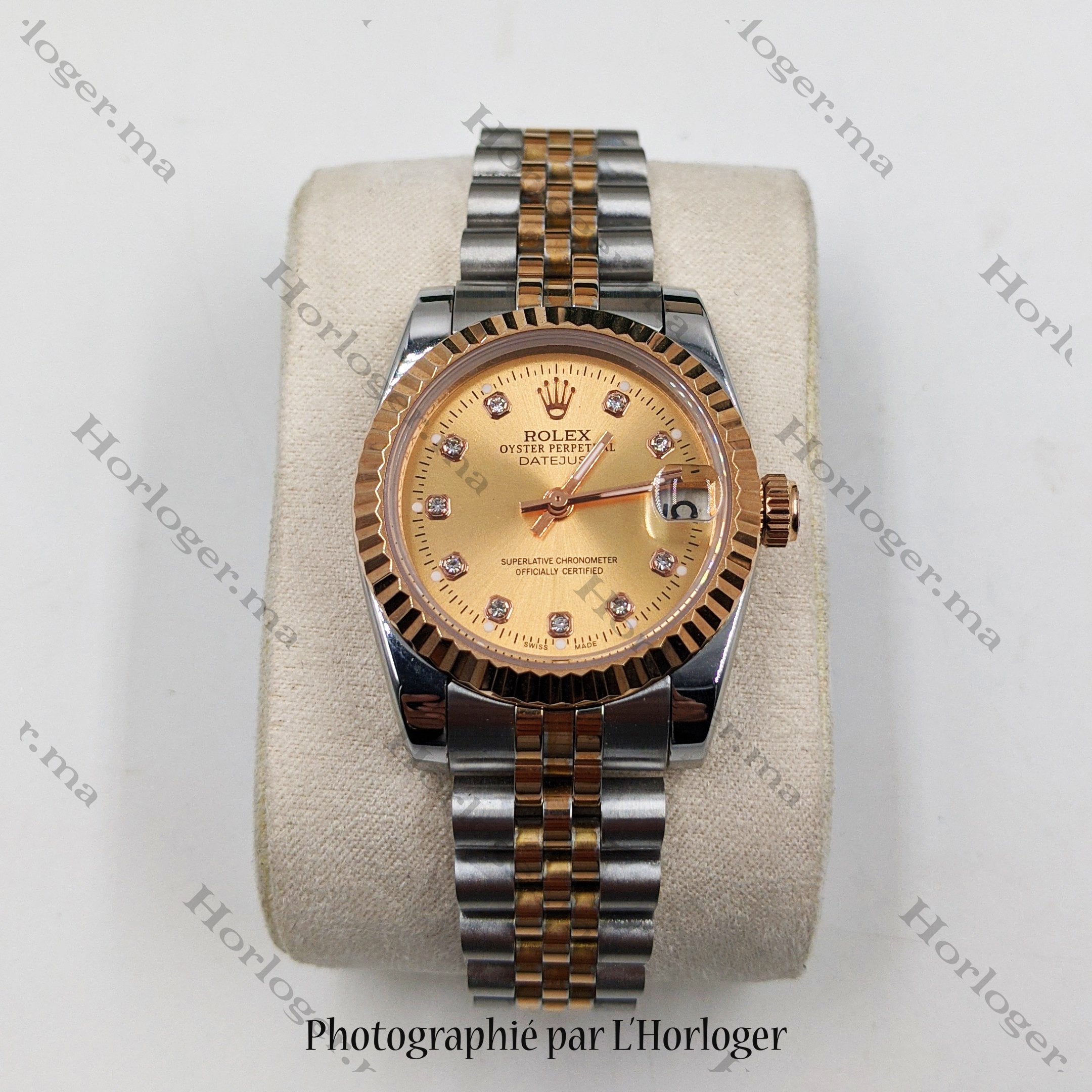 Selfika™ Women's Datejust Watch Champagne Dial 1.4 in