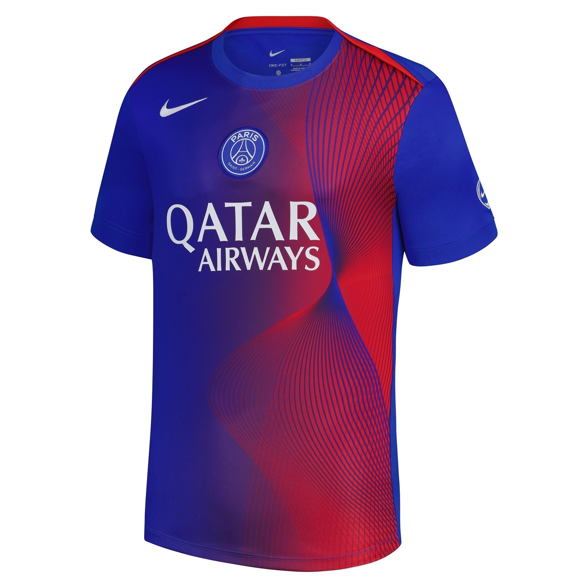 Paris Saint-Germain Selfika Third 2025/26 Academy Pro Pre-Match Top - Royal