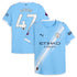 Phil Foden Manchester City Selfika 2025/26 Home Player Jersey - Sky Blue