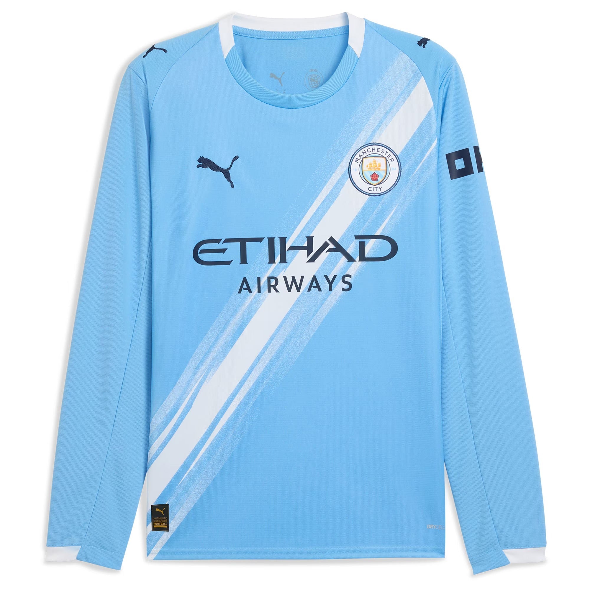 Phil Foden Manchester City Puma 2025/26 Home Long Sleeve Player Jersey - Sky Blue