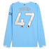 Phil Foden Manchester City Selfika 2025/26 Home Long Sleeve Player Jersey - Sky Blue