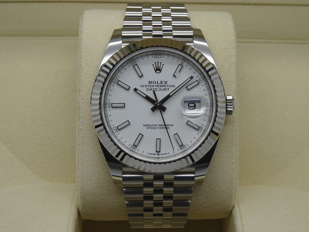 Selfika™ Men's Datejust 41 White Dial Jubilee Watch 126334