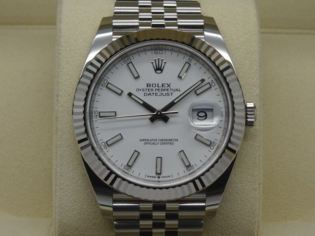 Selfika™ Men's Datejust 41 White Dial Jubilee Watch 126334