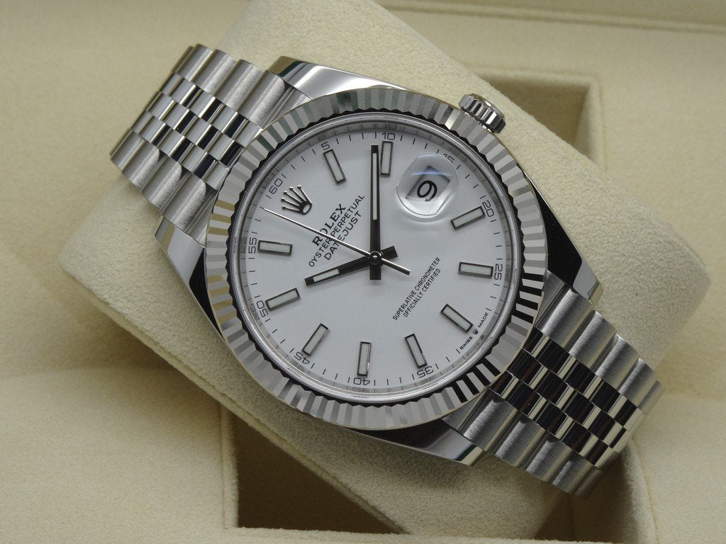 Selfika™ Men's Datejust 41 White Dial Jubilee Watch 126334