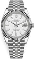 Selfika™ Men's Datejust 41 White Dial Jubilee Watch 126334