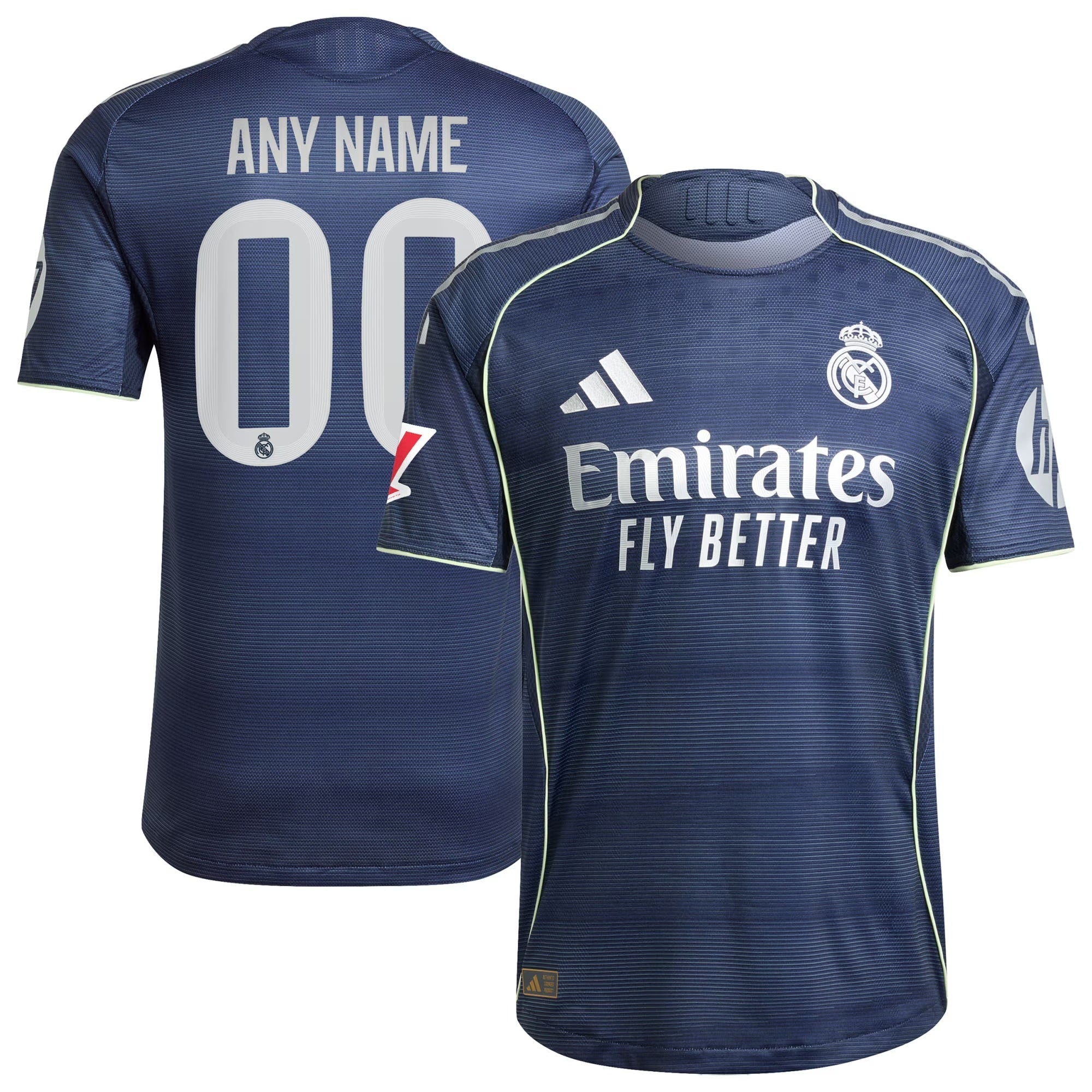 Real Madrid Selfika 2025/26 Away Custom Jersey - Blue