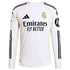 Real Madrid adidas 2025/26 Home Long Sleeve Custom Jersey - White
