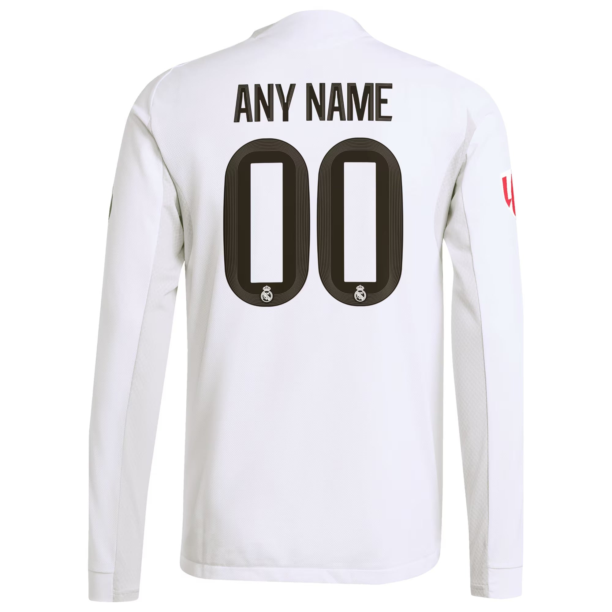 Real Madrid Selfika 2025/26 Home Long Sleeve Custom Jersey - White