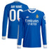 Real Madrid Selfika 2025/26 Third Long Sleeve Custom Jersey - Blue