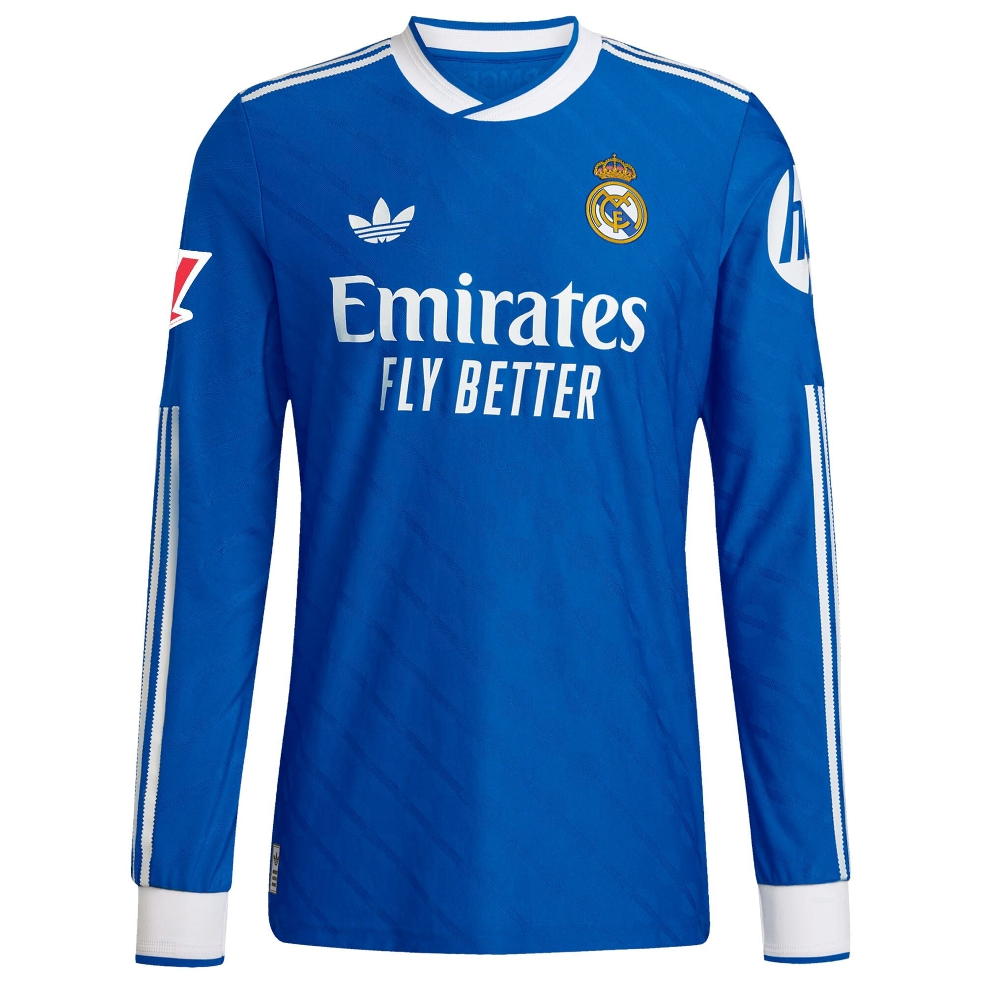 Real Madrid Selfika 2025/26 Third Long Sleeve Custom Jersey - Blue