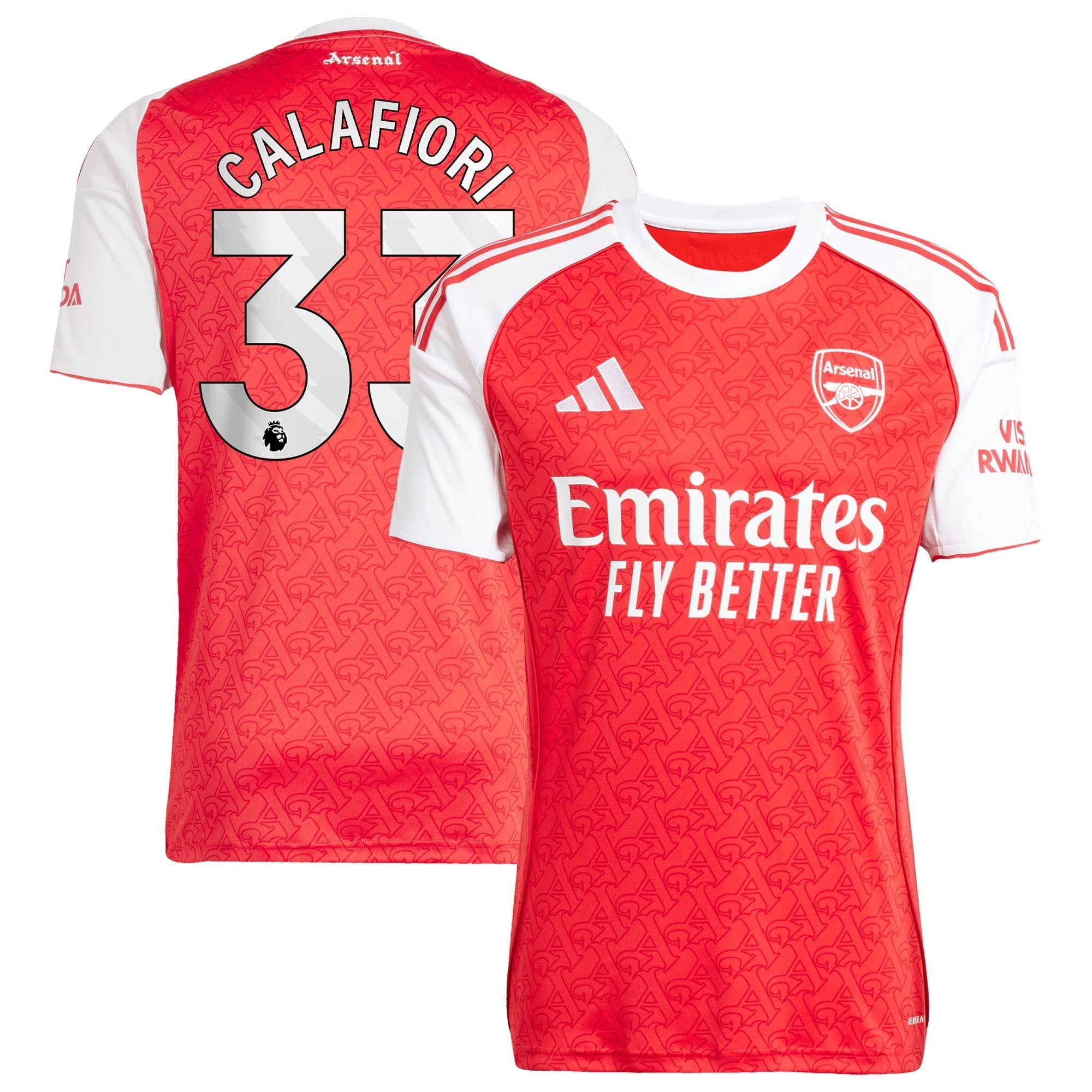 Riccardo Calafiori Arsenal Selfika 2025/26 Home Player Jersey - Red