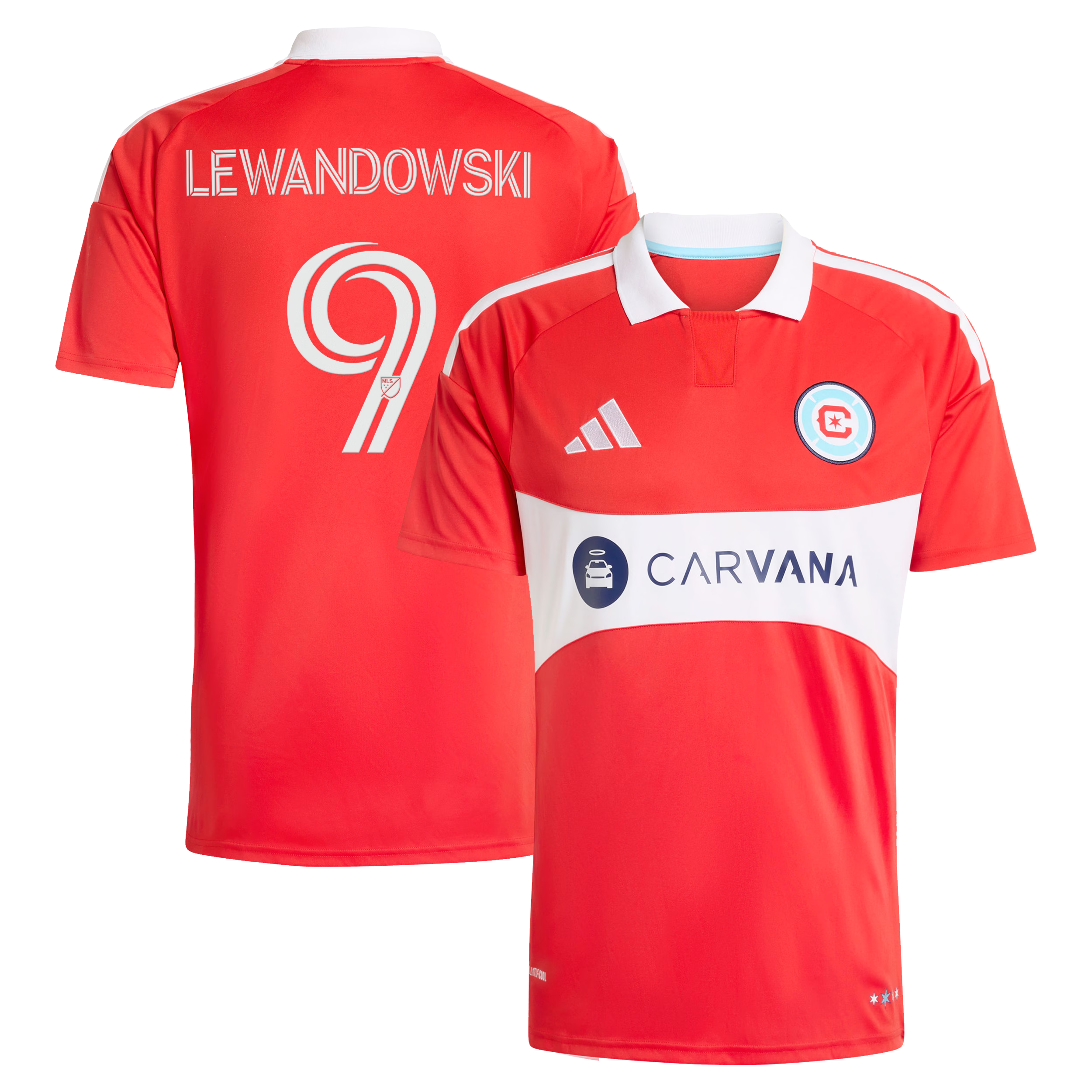 Robert Lewandowski Chicago Fire adidas 2026 Forever Red Replica Jersey - Red - Jersey Teams World
