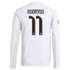 Rodrygo Real Madrid Selfika 2025/26 Home Long Sleeve Jersey - White