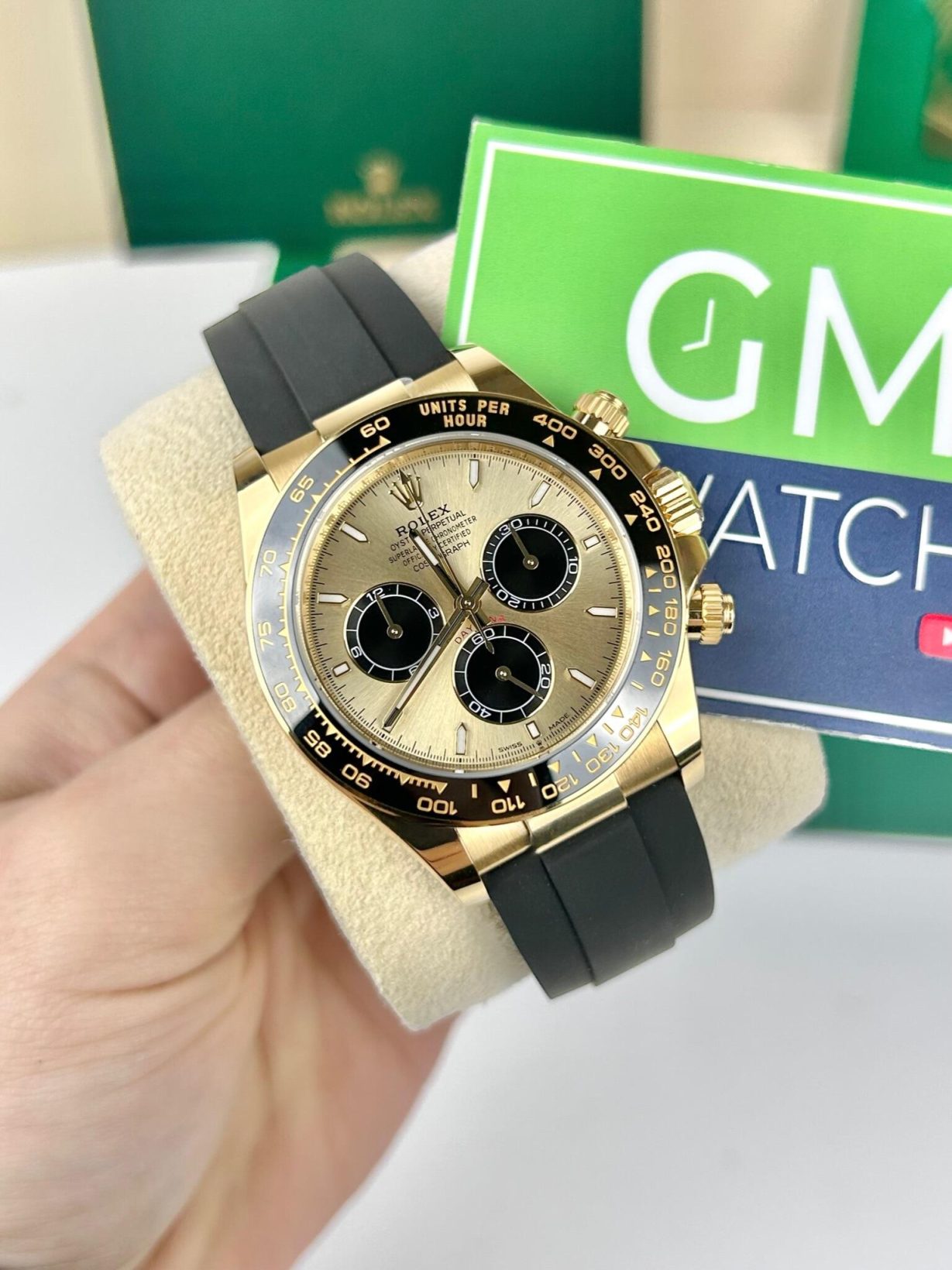 Selfika™ Men's Daytona Yellow Gold Chronograph Watch 126518