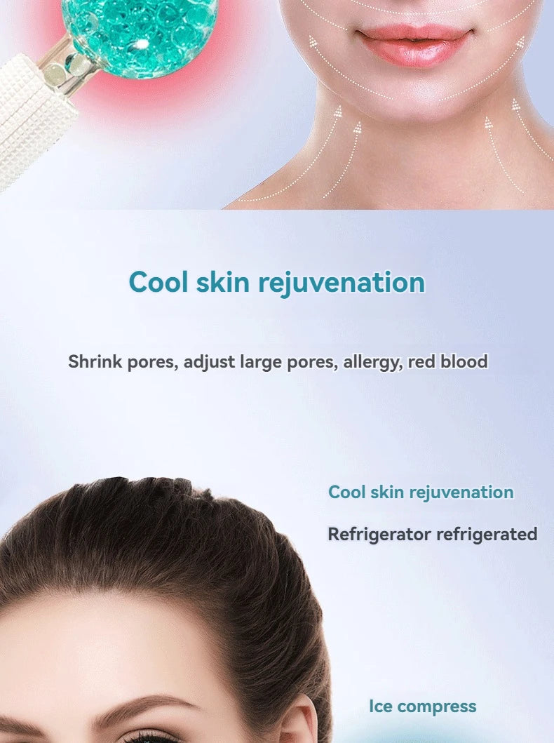 Generic 2Pcs Facial Ice Globes Set – Cooling Balls Massager for Face & Eyes, Reduces Puffiness Appearance