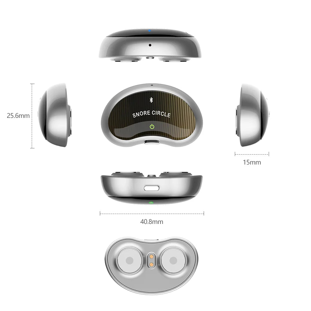 Resoxy Smart TENS/EMA Anti-Snoring Device – Sleep & Snore Tracking Aid for Enhanced Rest