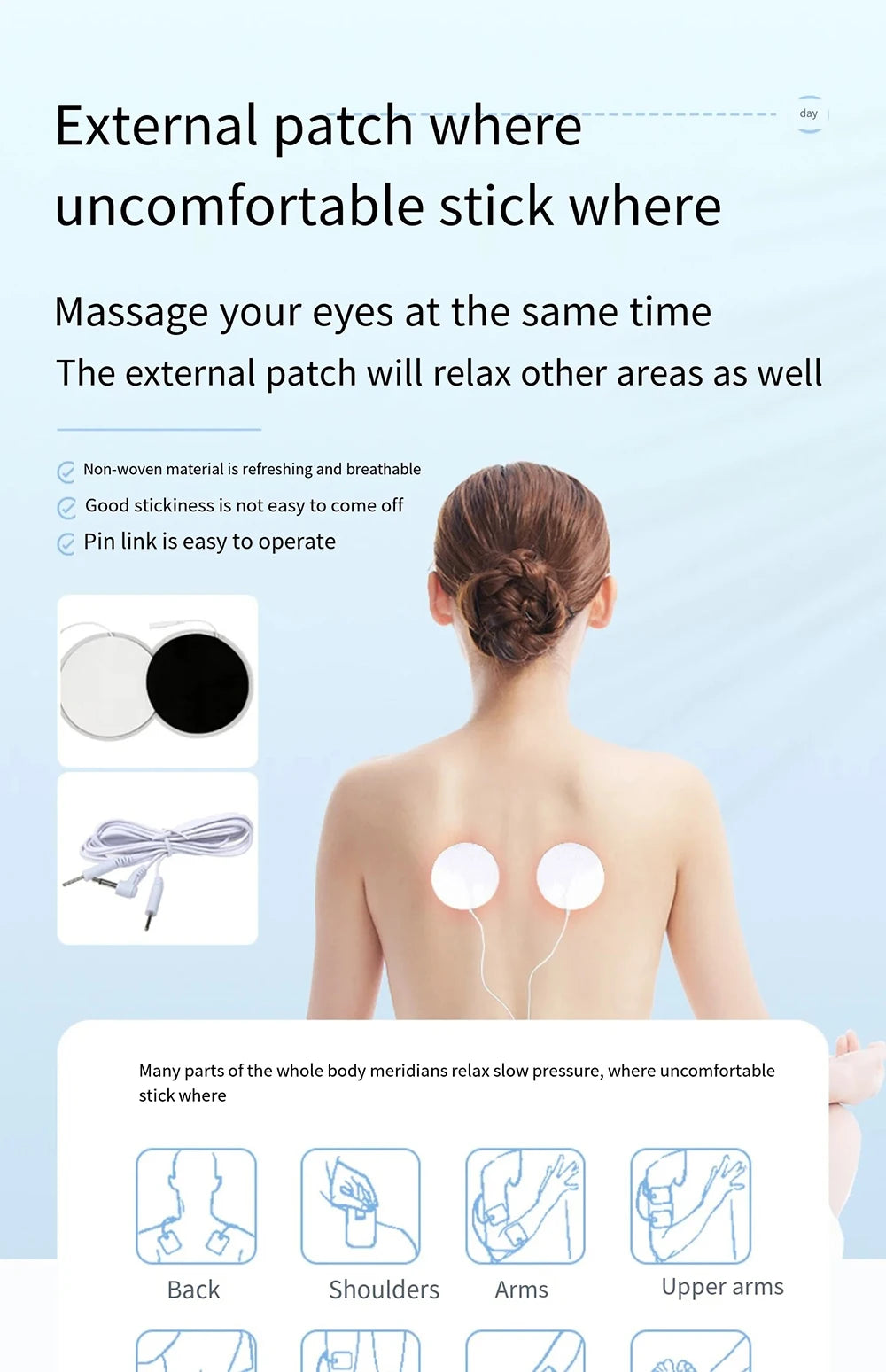 vilnason 48D TENS Electric Eye Massager – Heating, Vibration, Dark Circle Appearance & Fatigue Relief Aid