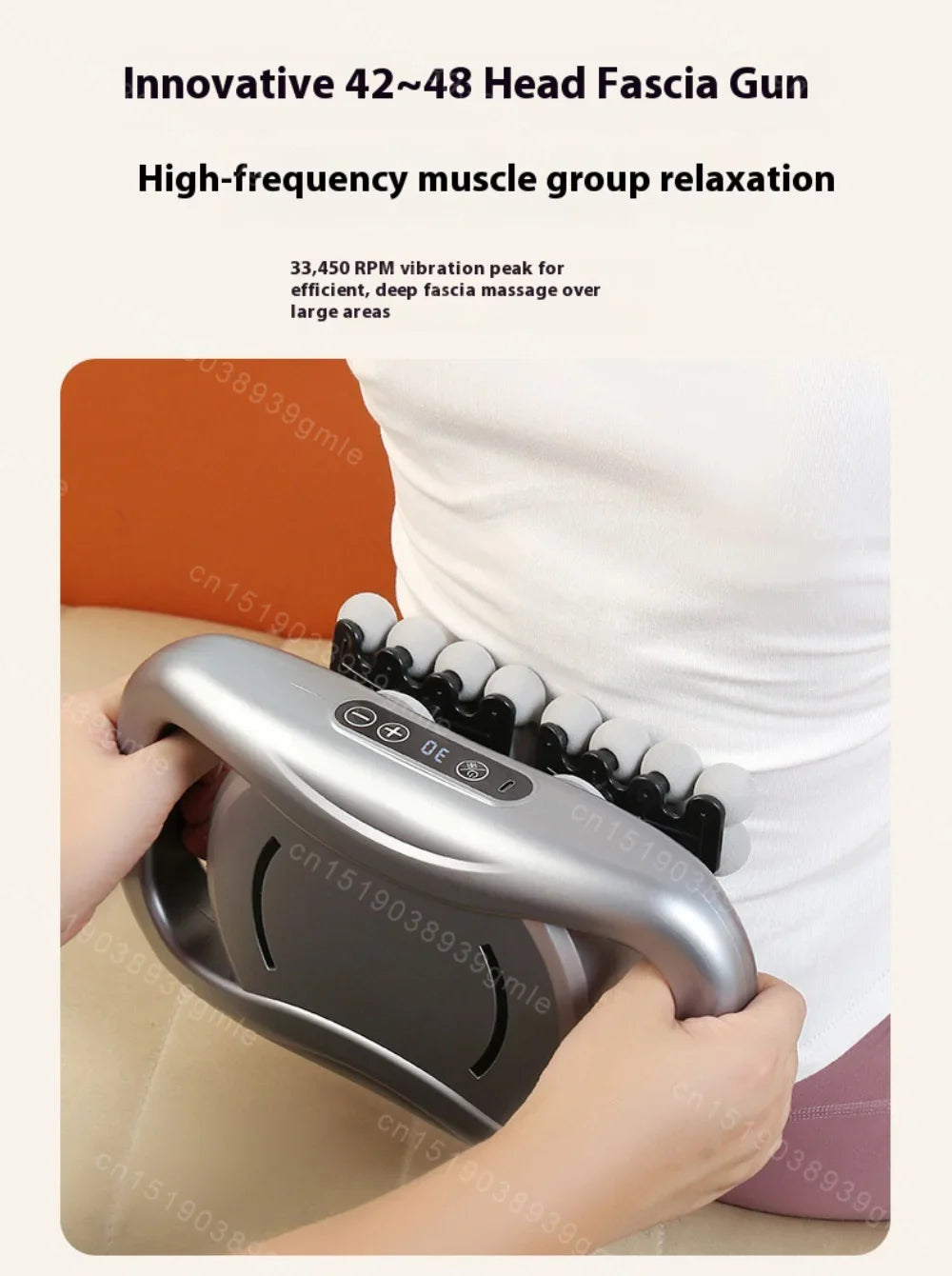 Selfika™ Professional Muscle Massage Gun – 9 Modes Deep Tissue Percussion Massager for Full Body Recovery