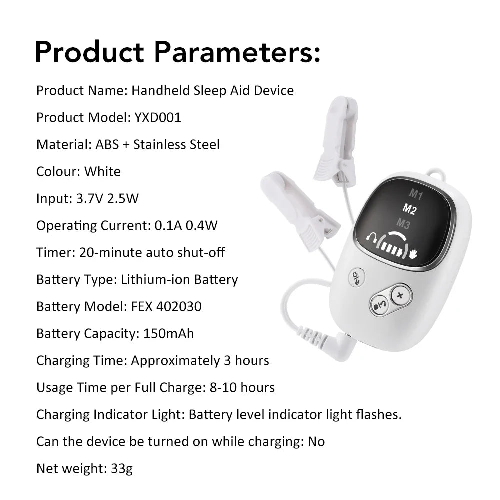 Hailicare CES Microcurrent Ear Clip Device – Relaxation Aid for Calming Sensation and Restful Sleep