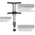 Vilnason Manual Chiropractic Adjusting Tool for Spinal Massage and Joint Correction