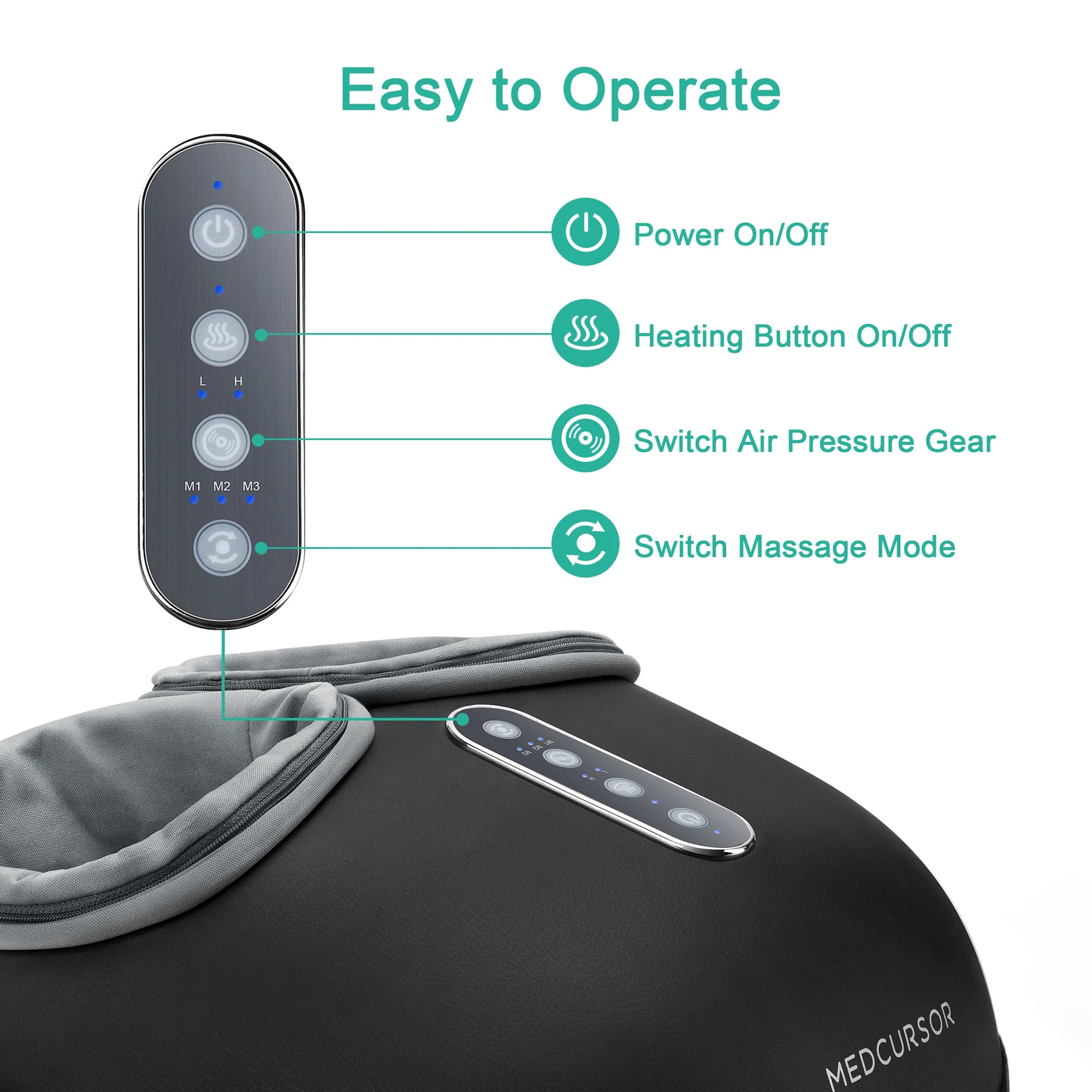 Selfika Fully Wrapped Electric Shiatsu Foot Massager with Heat & Deep-Kneading Rollers