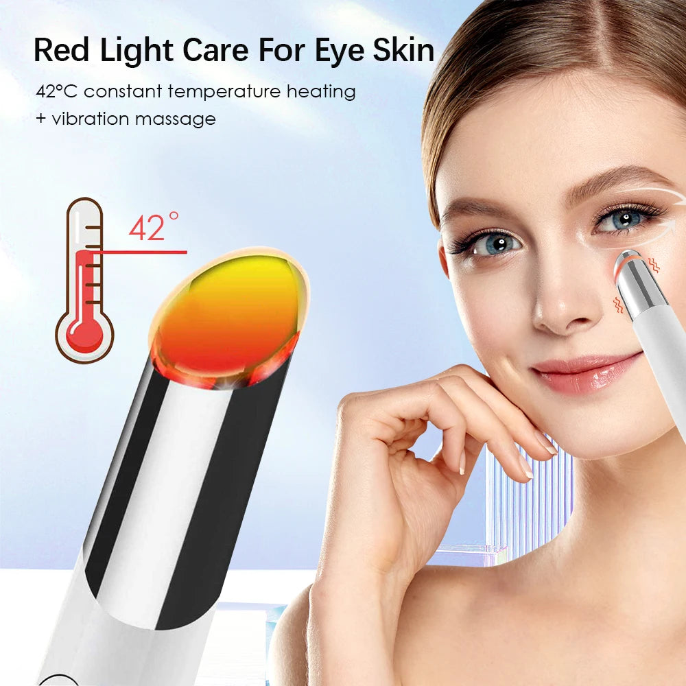 Selfika™ Electric Eye Massager – Triple-Light IPL Therapy & Constant Temperature Heating for Dark Circles & Puffiness Relief