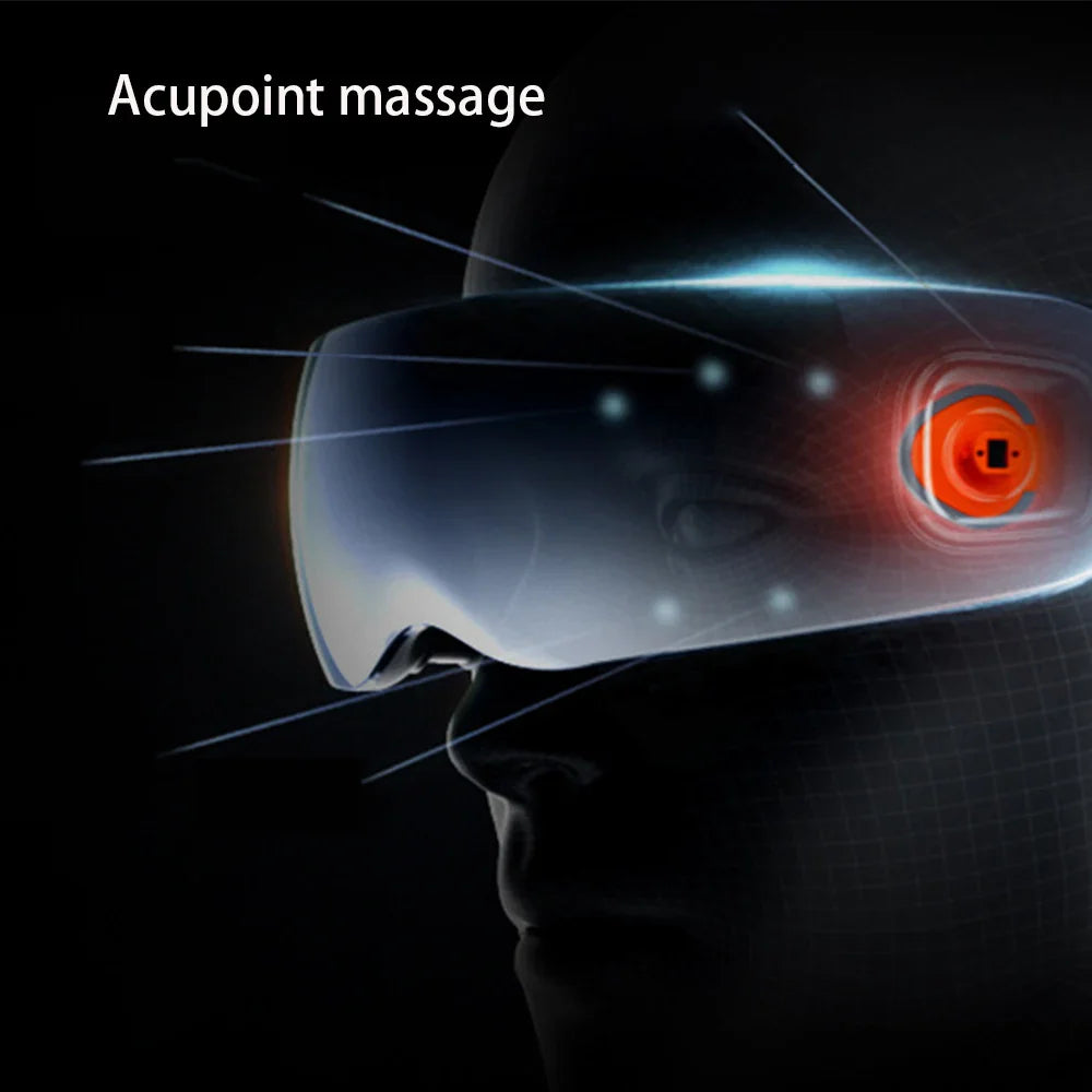 Electronic Eye Massage Instrument with 12 Vibration Heads for Face and Eye Relaxation