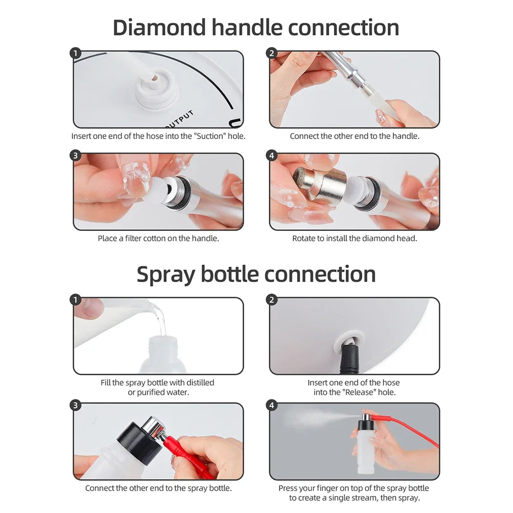 Selfika™ Diamond Microdermabrasion Dermabrasion Machine Water Spray Exfoliation