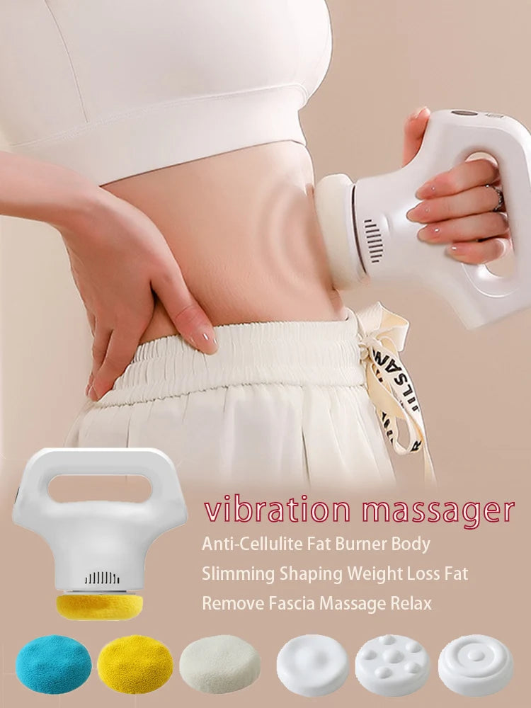 BIOSSANCE Rotational Vibration Body Massager – 12 Speed, Handheld, Supports Skin Toning & Appearance