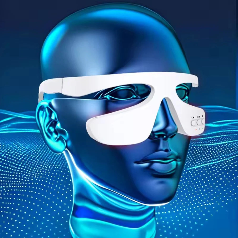 vilnason 3D Visual Eye Massager – Red Light, EMS Micro-Current, Heat for Dark Circle Appearance and Relaxation