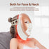 iebilif Rechargeable 7-Color LED Photon Face & Neck Mask – Skin Rejuvenation, Facial Beauty SPA