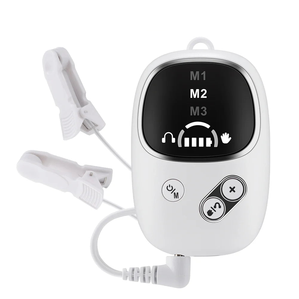 Hailicare CES Microcurrent Ear Clip Device – Relaxation Aid for Calming Sensation and Restful Sleep