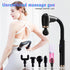 Selfika™ Professional Extended Grip Fascia Gun – 6-Speed Percussion Massager with 3 Modes & 4 Specialized Heads