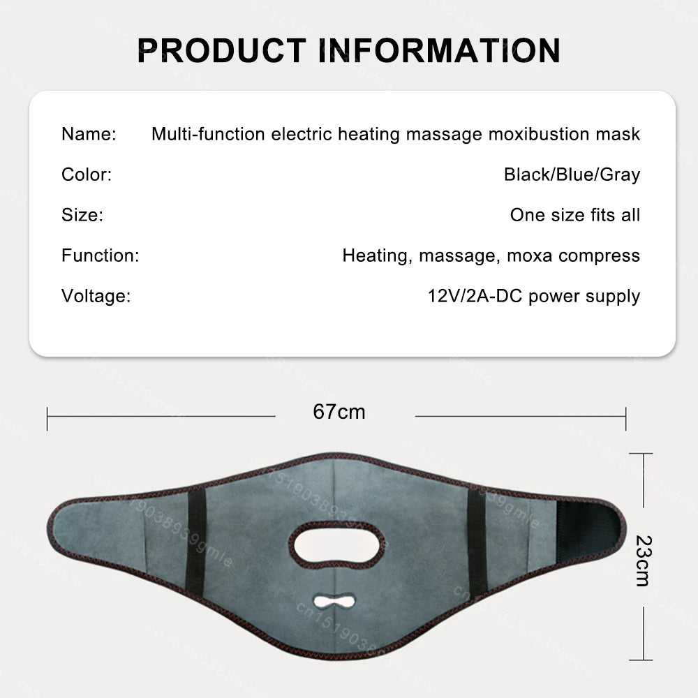 Electric Thermal Facial Recovery Mask with Hot Compress and Moxibustion Therapy