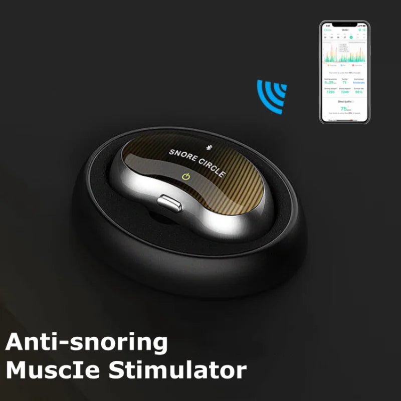 Resoxy Smart TENS/EMA Anti-Snoring Device – Sleep & Snore Tracking Aid for Enhanced Rest