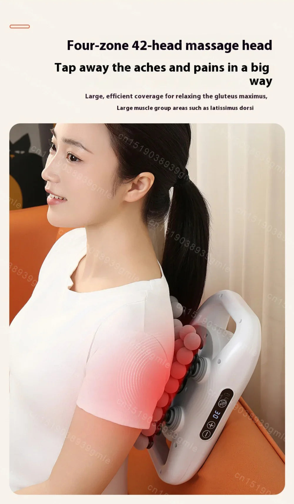Selfika™ Professional Muscle Massage Gun – 9 Modes Deep Tissue Percussion Massager for Full Body Recovery