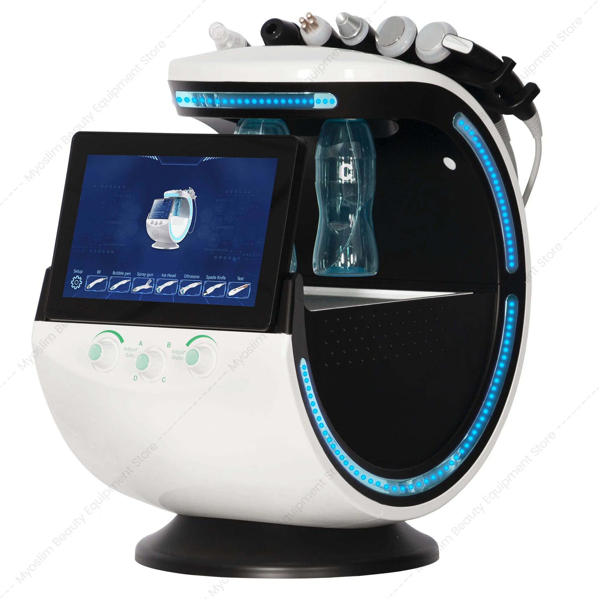 Selfika™ 7 in 1 Intelligent Ice Blue Skin Detection Facial Machine
