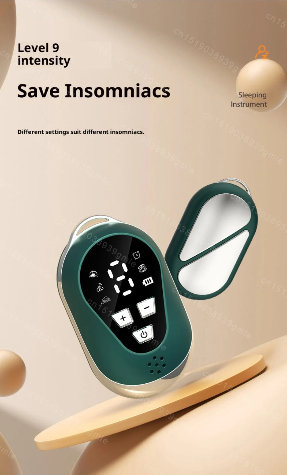 Handheld Microcurrent Pulse Sleep Therapy Instrument – Relaxation Aid for Stress Relief Sensation