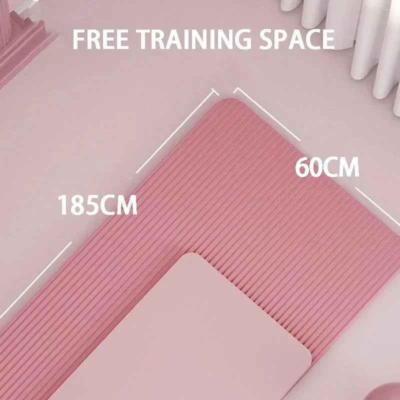 Selfika™ 15mm Extra-Thick Yoga Mat – High-Density Anti-Slip NBR Fitness Mat for Family Exercise, Yoga & Pilates