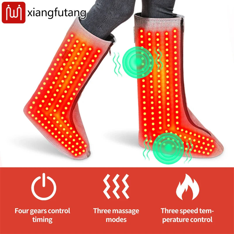 Selfika Heated Wellness Boot with Red Light Technology & Vibration Massage