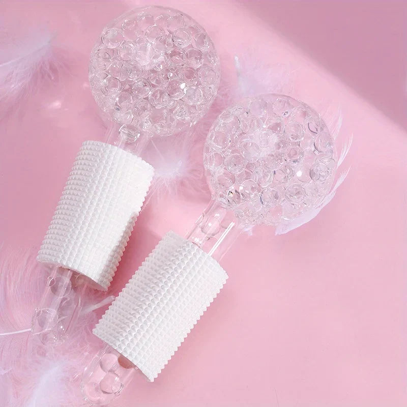 Generic 2Pcs Facial Ice Globes Set – Cooling Balls Massager for Face & Eyes, Reduces Puffiness Appearance