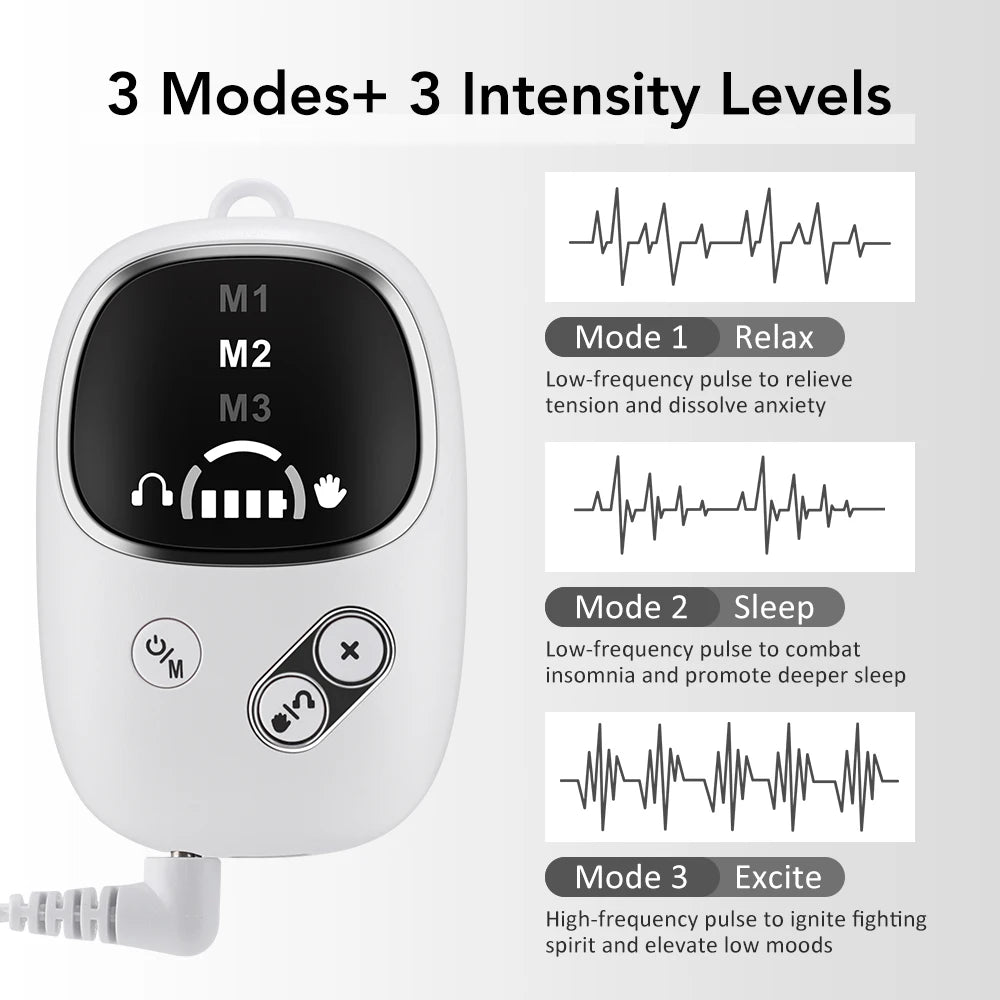 Hailicare CES Microcurrent Ear Clip Device – Relaxation Aid for Calming Sensation and Restful Sleep