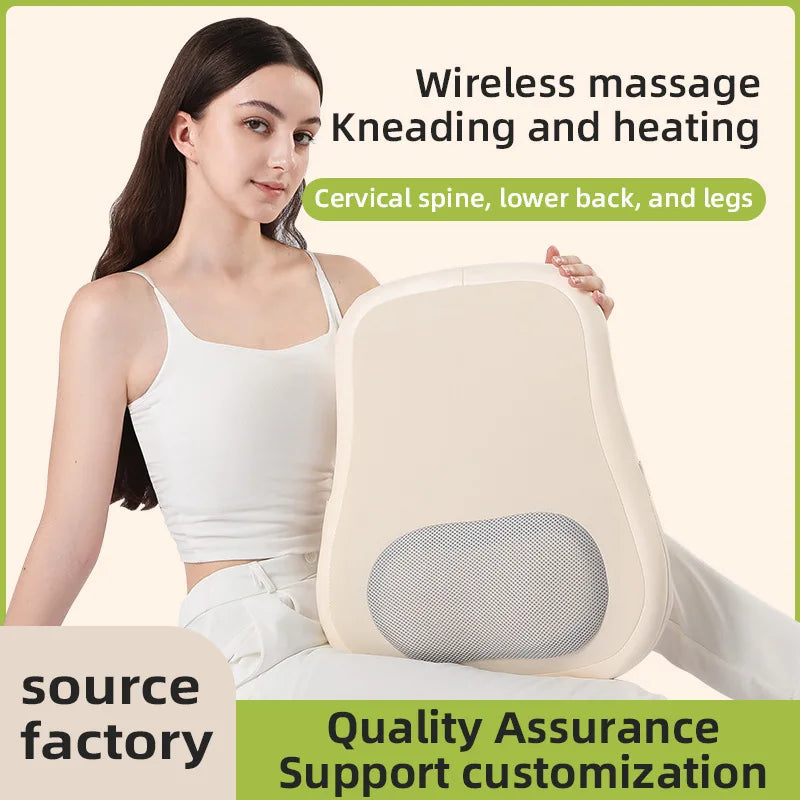 Selfika Cordless Lower Back Massager with Deep-Tissue Heat Therapy & Rechargeable Battery