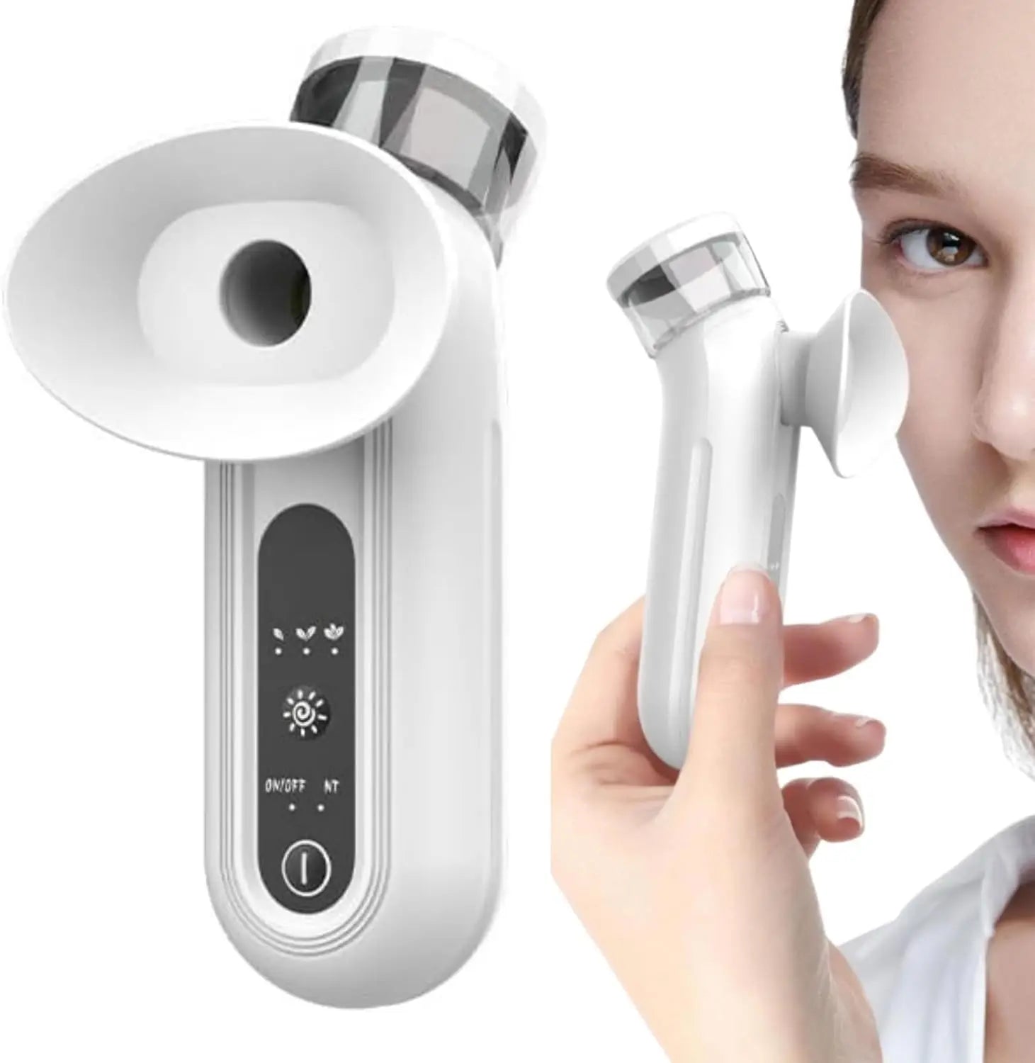 YUKUI Steam Spray Eye Massager and Nano Mist Facial Humidifier for Deep Hydration