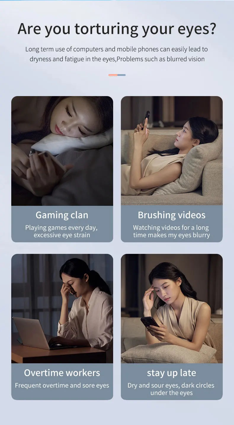 Electric Eye Acupoint Massager – Hot Compress, Bluetooth Music, Visual Design Relaxation Aid