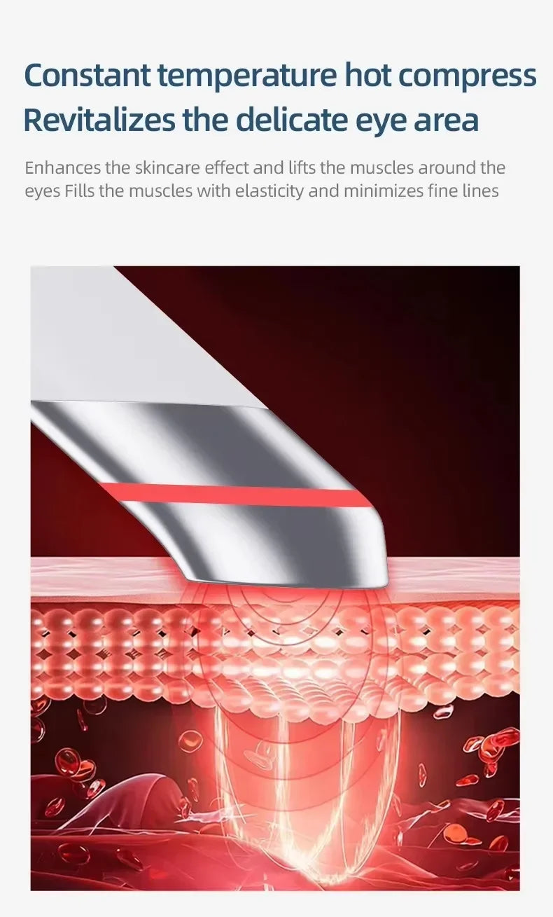 vilnason Wireless EMS Microcurrent Eye Massager Pen – LED Light, Heated, Anti-Wrinkle Appearance